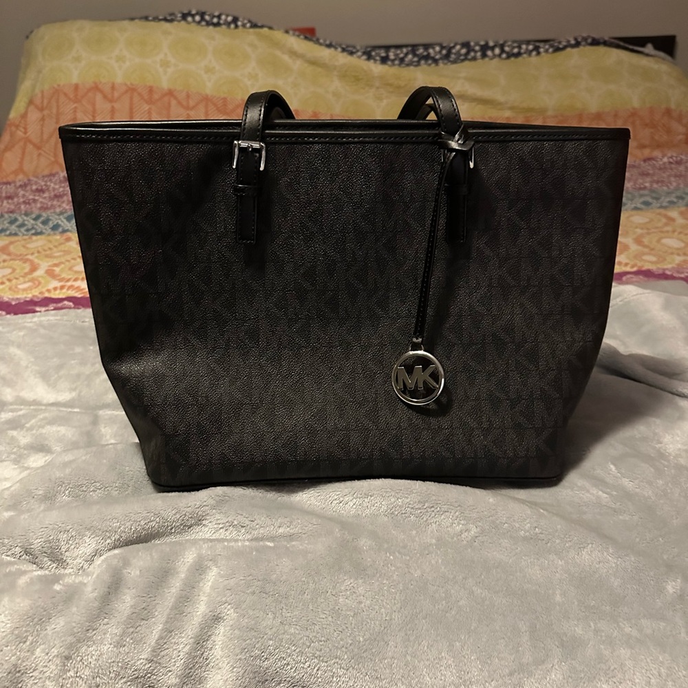 Michael Kors Dark Charcoal Signature Tote